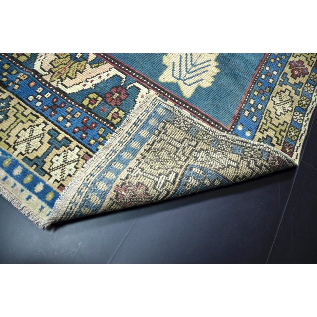 1960s Traditional Turkish Wool Rug For Sale - Image 10 of 11