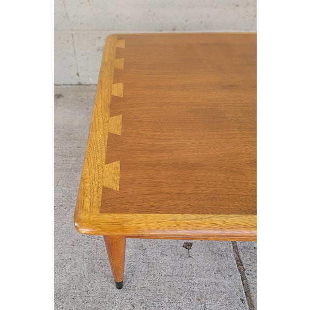 Wood Lane Acclaim Mid-Century Modern Square Coffee Table For Sale - Image 7 of 12