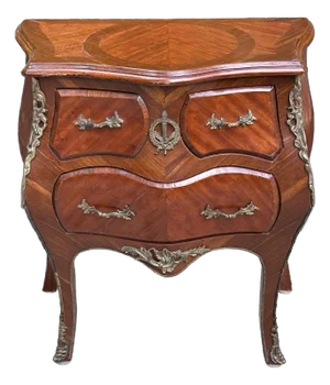 Louis XV Style Bronze Mounted Marquetry Small Commode