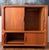 Mid-Century Modern Vintage 1970s Dyrlund Danish Modern Teak Rolling Tv / Media Cabinet With Tambour Doors For Sale - Image 3 of 17