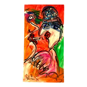 Peter Keil Abstract Painting on Board