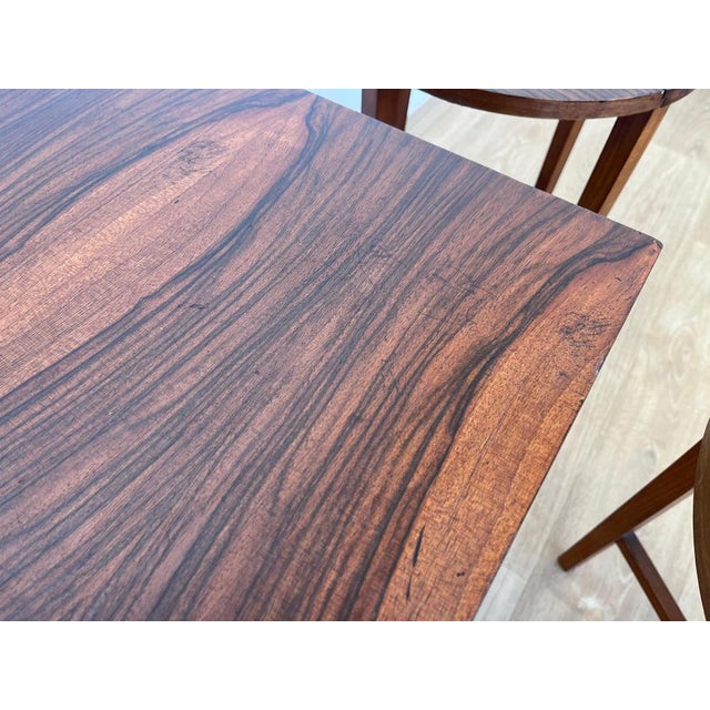 Wood Rosewood Nesting Tables by Poul Hundevad, Denmark, 1960s, Set of 5 For Sale - Image 7 of 13