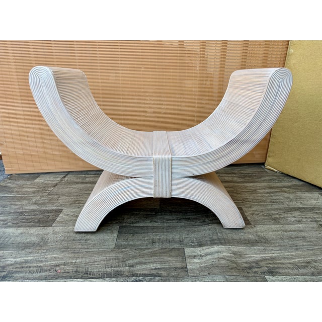 Coastal Style Pencil Reed Coffe Table in the Betty Cobonpue Manner. Circa 1980's. For Sale - Image 12 of 17