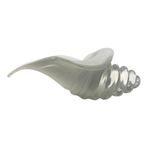 1950s Licio Zanetti Murano Glass Conch Shell Sculpture, Signed