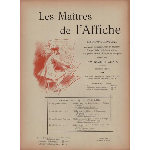 Alphonse Mucha, Lorenzaccio from Les Maîtres de L'Affiche, 1898, Original Lithograph For Sale - Image 13 of 14