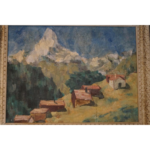 Mid-Century Modern 1950s Texas Artist Alma Hobson Plein Air Painting, Framed For Sale - Image 3 of 11