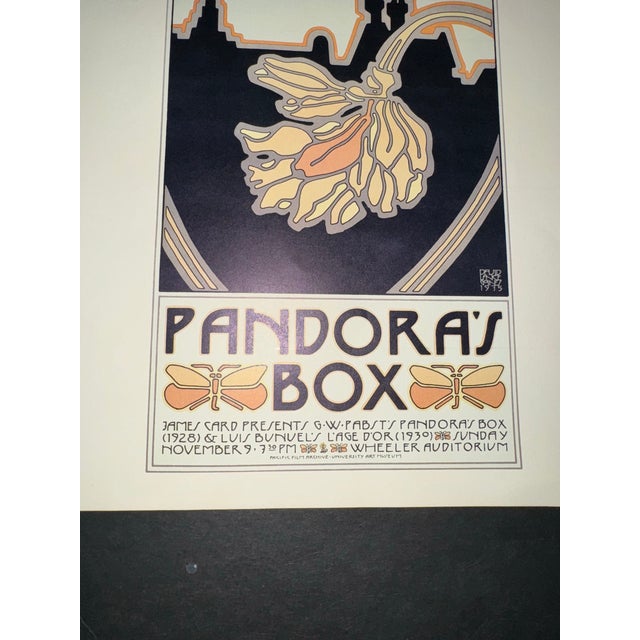 Mid-Century Modern 1970s David Goines Chez Panisse Cafe and Restaurant Print For Sale - Image 3 of 7