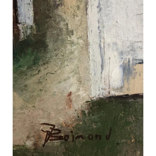 Mid-Century Modern Jean-Jacques Boimond, Au Coeur Du Village, Oil on Canvas, Framed For Sale - Image 3 of 9