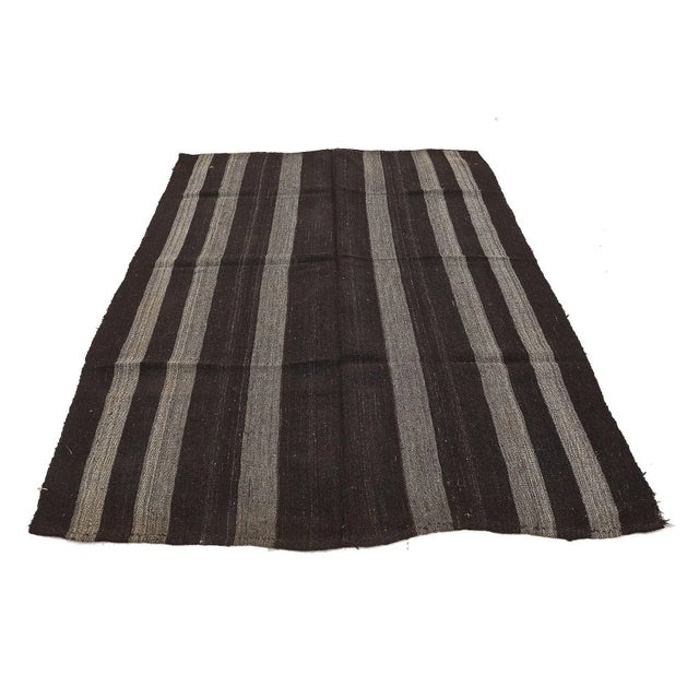 Vintage handwoven modern kilim rug from Afyon region of Turkey. Approximatelly 50-60 years old. In very good condition.