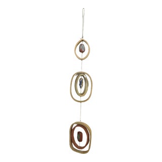 Vintage Mid-Century Modern Studio Pottery Hanging Sculpture For Sale