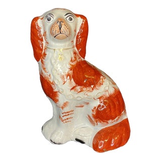 Staffordshire Spaniel Dog Figurine England Circa 1870 For Sale