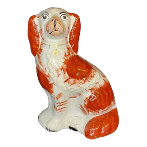 Staffordshire Spaniel Dog Figurine England Circa 1870