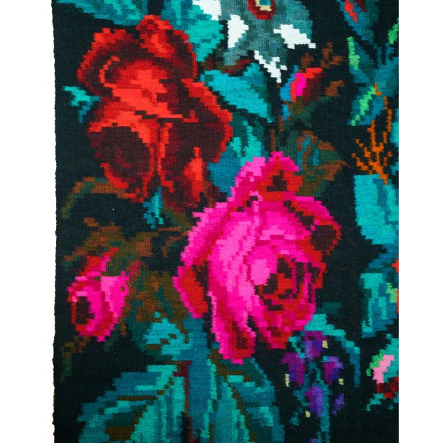 Vintage Romanian Handwoven Wool Runner Rug, 1960s For Sale - Image 10 of 15