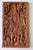 Late 20th Century Vintage Southeast Asian Carved Teak Elephant, House & Temple Relief on Silk For Sale - Image 5 of 15