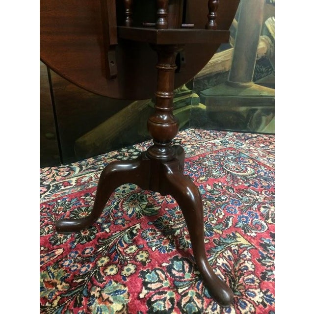Vintage Tilt Top Table, Mahogany Accent Table For Sale - Image 12 of 12