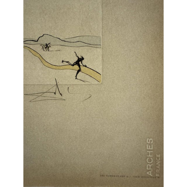 Salvador Dali, The Great Inquisitor Expels the Saviour, 1973, Drypoint Etching with Stencil, in Flawless conditions....