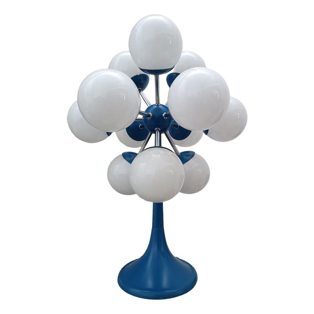 Space Age Sputnik Atomic 12-Globe Table Lamp, 1970s For Sale