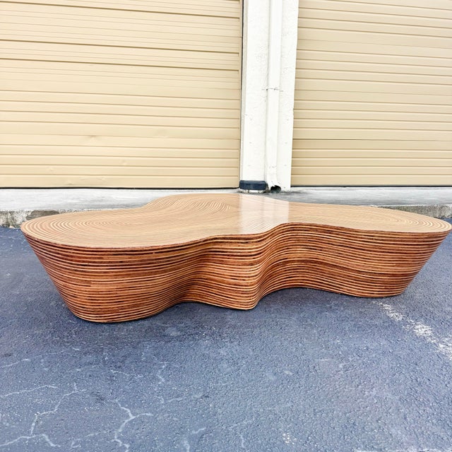 Early 21st Century Boho Chic Rattan Orgo Coffee Table by Oggetti For Sale - Image 5 of 12