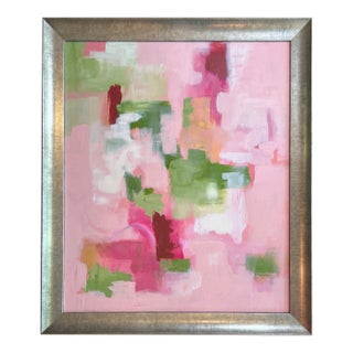 Abstract Painting Pink #4 by California Artist For Sale