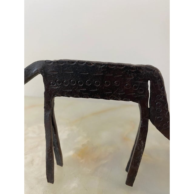 Late 20th Century Vintage Late 20th Century Primitive Metal Elk For Sale - Image 5 of 8