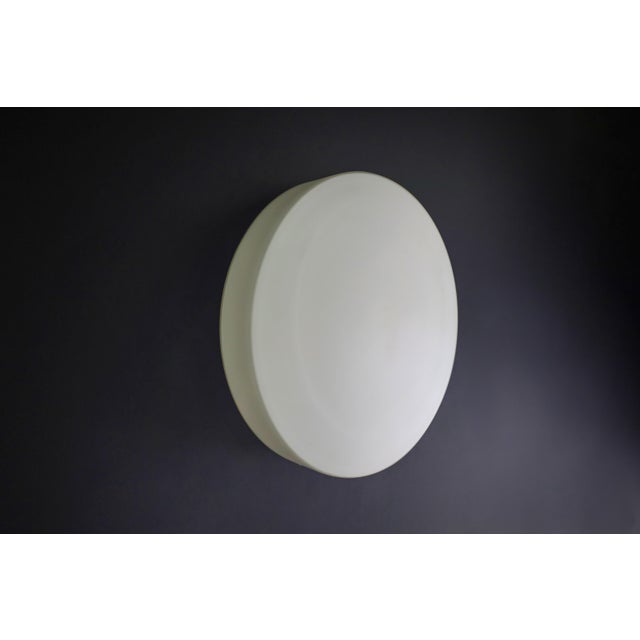 Large Round Opaline Ceiling or Wall Light from Staff Leuchten, Germany, 1970s For Sale - Image 11 of 18