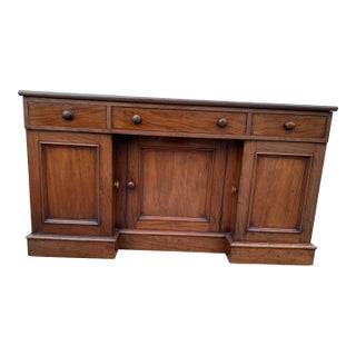 Antique English Dresser Base Sideboard Buffet Server Cabinet For Sale