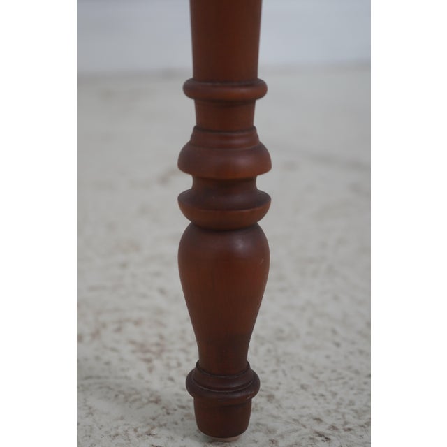 Brown Eldred Wheeler Country Cherry Corner Table For Sale - Image 8 of 17