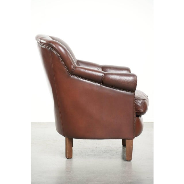 Club Chair in Sheepskin Leather For Sale - Image 3 of 15