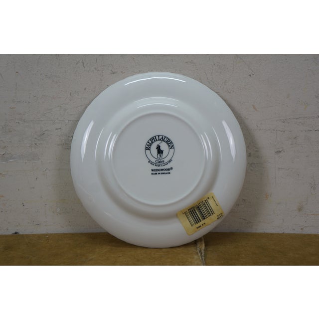 1990s 1992 Ralph Lauren Rl Polo Wedgwood Claire Plates Tea Cup Place Setting - 5pcs For Sale - Image 5 of 13