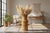 Bring warm, natural texture to your space with this 1970s Boho Wicker Floor Vase — a beautifully handwoven rattan accent...