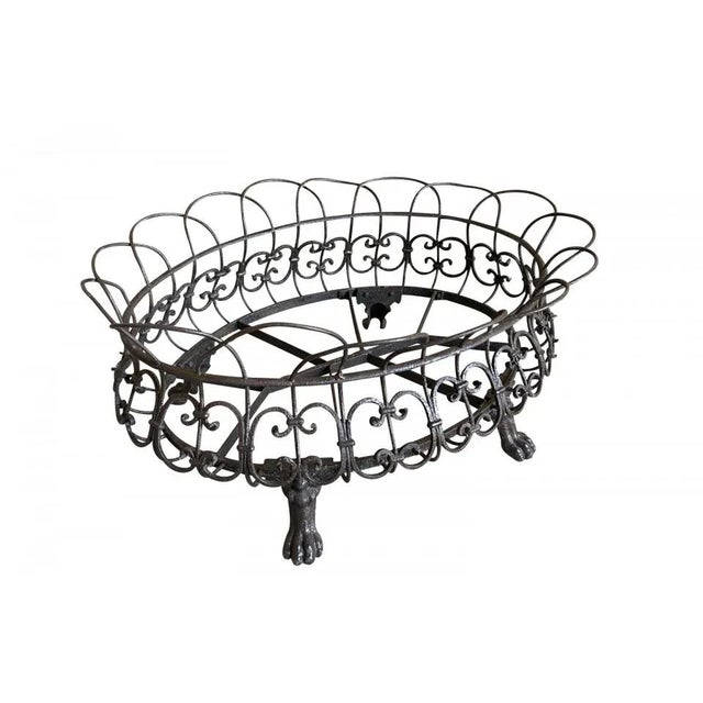 Early 19th Century Iron Planter - French Napoleon III Period Jardiniere For Sale - Image 5 of 12