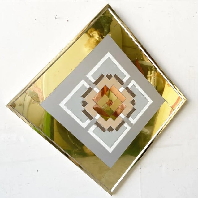 Mid Century Modern Gold and Copper Wall Art by Greg Copeland For Sale In Miami - Image 6 of 10