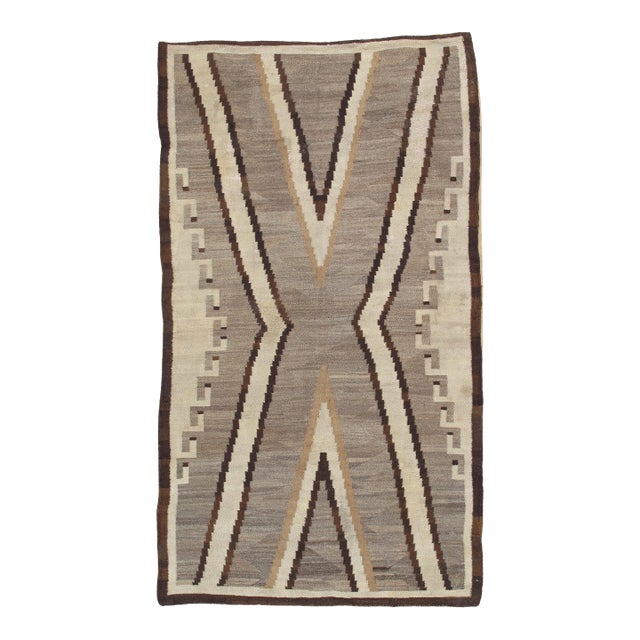Paths of the Sacred Mountains Late 19th-Century Navajo Transitional Handmade Rug For Sale