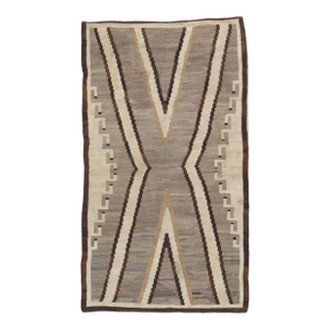 Paths of the Sacred Mountains Late 19th-Century Navajo Transitional Handmade Rug