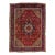 1960s Vintage Tabriz Red Handmade Medallion Wool Rug For Sale