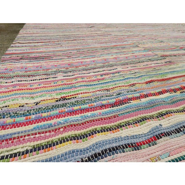 Galerie Shabab Collection Vintage American Rag Rug For Sale In New York - Image 6 of 10