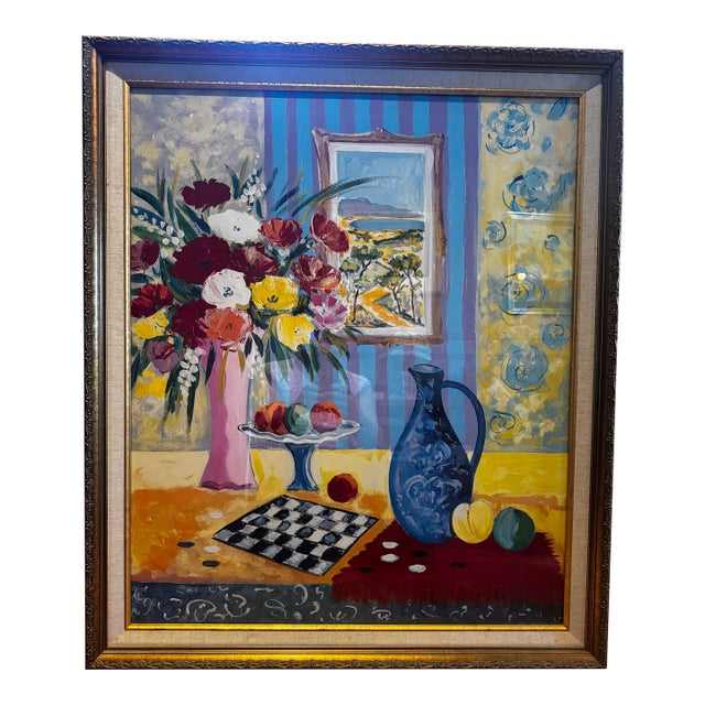 Jean Claude Picot "Le Vase Bleu De Madrid" Serio Lithograph For Sale