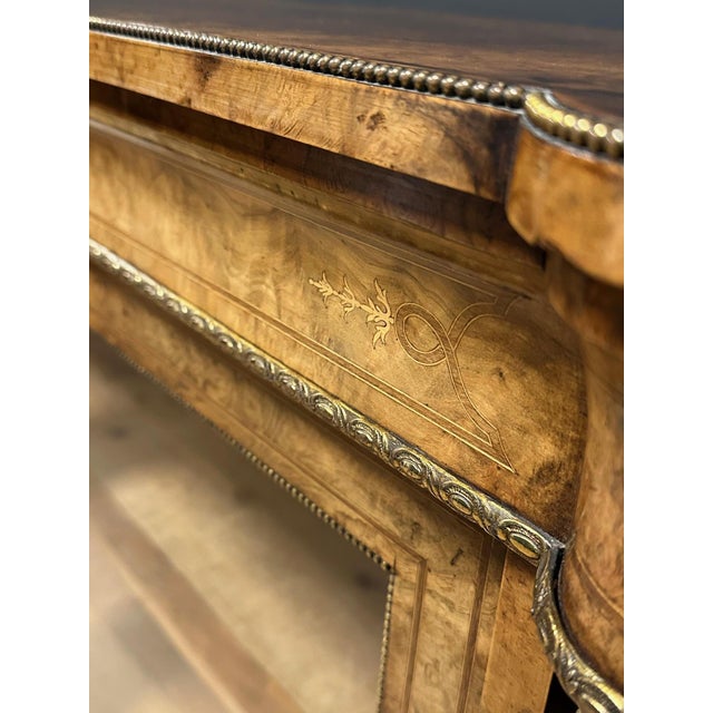 Antique Burl Walnut Bookcase, 1870s For Sale - Image 3 of 18