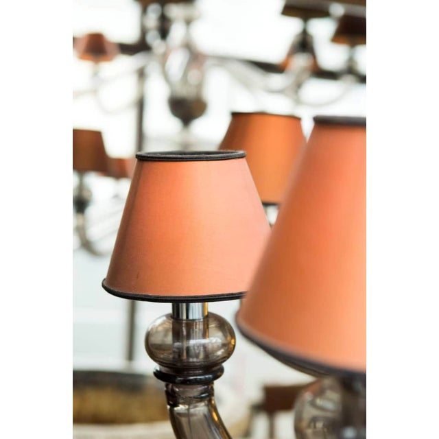 1980s Large Vintage Murano Glass Chandelier, 1980s For Sale - Image 5 of 9