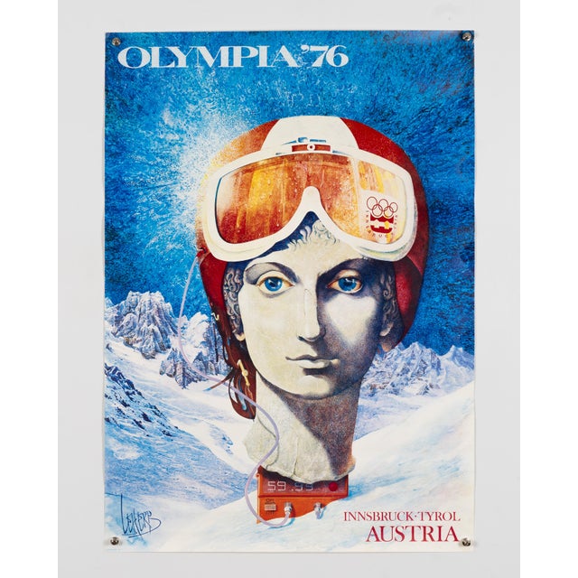 Olympia 76 Innsbruck Poster by Helmut Leherb, 1970s For Sale - Image 3 of 9