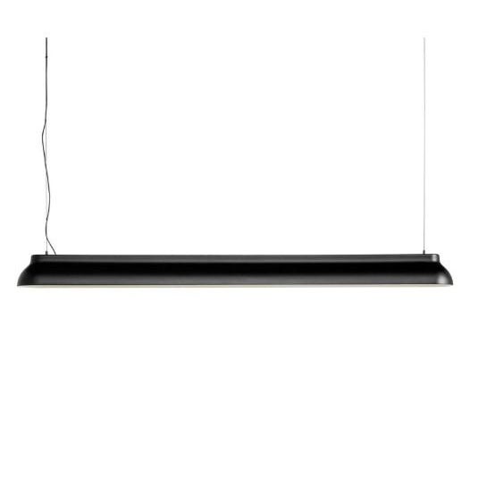 Mid-Century Modern Hay Pc Linear Pendant, Soft Black For Sale - Image 3 of 10