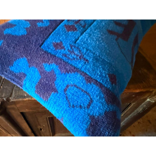 Vintage Turkish Wool Dragon Pillow For Sale - Image 9 of 17