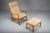Set of Senator Highback Armchair & Ottoman in Teak by Ole Wanscher for Poul Jeppesen Collectors, Cado, 1960s For Sale - Image 6 of 16