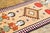 1950s Vintage Turkish Pictorial Geometric Runner Beige & Red by Rug & Kilim, 1950–1959 For Sale - Image 5 of 9