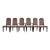 Vintage Drexel Heritage 1984 Caned Back Dining Chairs - Set of 6 For Sale