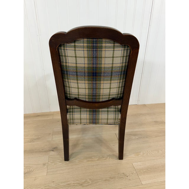 Army Green Newly Upholstered French Arm Chair For Sale - Image 8 of 12
