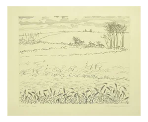 Andre Roland Brudieux, Epis, Etching, Mid 20th Century