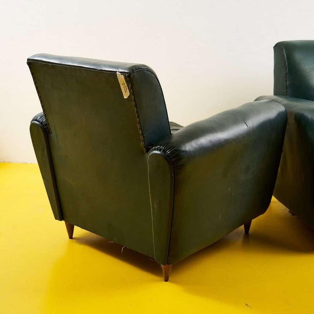 Wood Vintage Club Chairs, 1950s, Set of 2 For Sale - Image 7 of 11