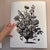 Farmhouse Reproduction French Modern Floral in Black and White Print For Sale - Image 3 of 5