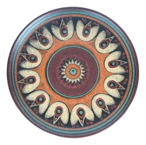 Vintage German Large Ceramic Wall Plate from KMK Keramik Manufaktur Kupfermühle, 1970s